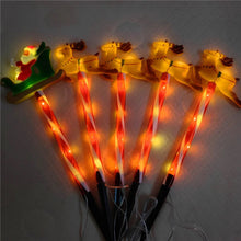 Santa Claus Reindeer Set Solar Powered Christmas Pathway Lights