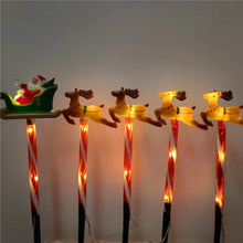 Santa Claus Reindeer Set Solar Powered Christmas Pathway Lights