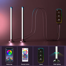 2pcs Smart Light Bars WiFi Ambient LED Lamp with Music Sync
