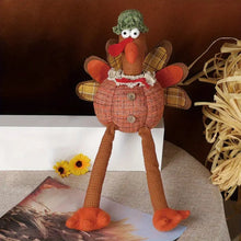 Harvest Festival Thanksgiving Pumpkin Doll Long Hanging Leg Turkey Couple Doll