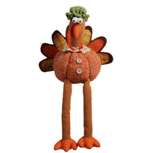 Harvest Festival Thanksgiving Pumpkin Doll Long Hanging Leg Turkey Couple Doll
