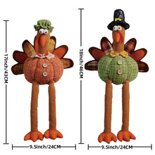 Harvest Festival Thanksgiving Pumpkin Doll Long Hanging Leg Turkey Couple Doll