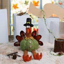 Harvest Festival Thanksgiving Pumpkin Doll Long Hanging Leg Turkey Couple Doll