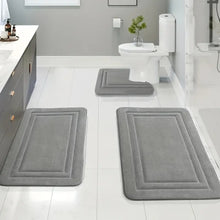 3pcs set Household Non-Slip Bath Mat Absorbent Floor Rug