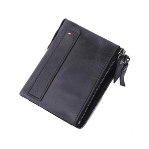 Men's Genuine Leather RFID Blocking Bifold Wallet