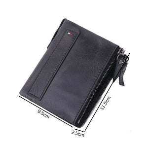 Men's Genuine Leather RFID Blocking Bifold Wallet