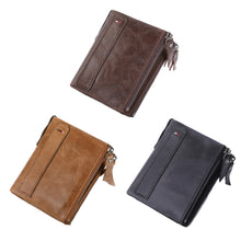 Men's Genuine Leather RFID Blocking Bifold Wallet