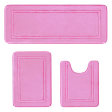 3pcs set Household Non-Slip Bath Mat Absorbent Floor Rug