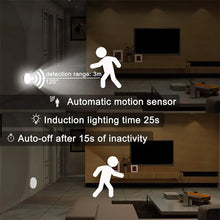 PIR Motion Sensor LED USB Rechargeable Night Lamp