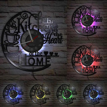 Kitchen Heat Home Vinyl Record Wall Clock