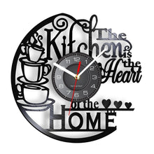 Kitchen Heat Home Vinyl Record Wall Clock