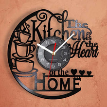 Kitchen Heat Home Vinyl Record Wall Clock