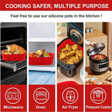 Reusable Airfryer Pan Silicone Air Fryers Oven Baking Tray