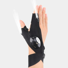 LED Half Finger Glove Outdoor Night Fishing Flashlight