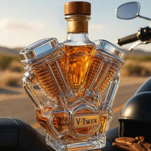 Engine Shape Whiskey Bottle Glass Drinkware