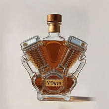 Engine Shape Whiskey Bottle Glass Drinkware