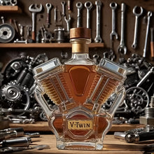 Engine Shape Whiskey Bottle Glass Drinkware