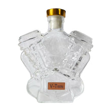 Engine Shape Whiskey Bottle Glass Drinkware