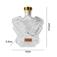Engine Shape Whiskey Bottle Glass Drinkware