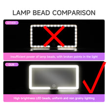 Car Interior Mirrors Sun Visor Plate LED HD Makeup Mirror