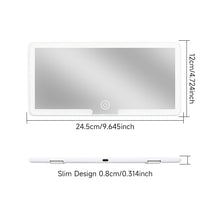 Car Interior Mirrors Sun Visor Plate LED HD Makeup Mirror