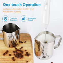 USB Rechargeable Foam Maker Coffee Whisk Mixer