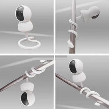 Wall Mount Silica gel Bracket Adjustable Rod Hose Holder