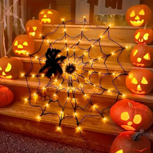 Halloween LED String Light Spider Web Ghost Festival Atmosphere Light