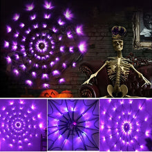 Halloween LED String Light Spider Web Ghost Festival Atmosphere Light