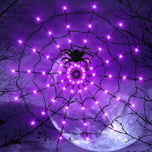 Halloween LED String Light Spider Web Ghost Festival Atmosphere Light