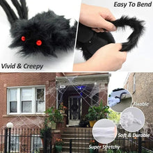 Chamber Prank Black Spider Horror Halloween Decoration