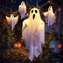 Halloween Glowing White Ghost LED Hanging Ghosts Horror Props