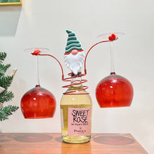 Christmas Bottle and Glass Holder Set