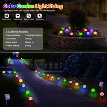 20 LED Solar Bubble Ball Lawn Lights Waterproof Solar Pathway String Light
