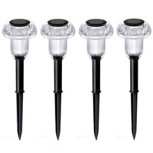 4Pcs Solar Pathway Lights Outdoor Vibrant LED Mushroom Garden Stake Lighting