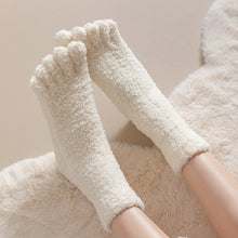 3 Pairs Winter Warm Coral Fleece Five-Toe Socks