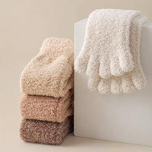 3 Pairs Winter Warm Coral Fleece Five-Toe Socks