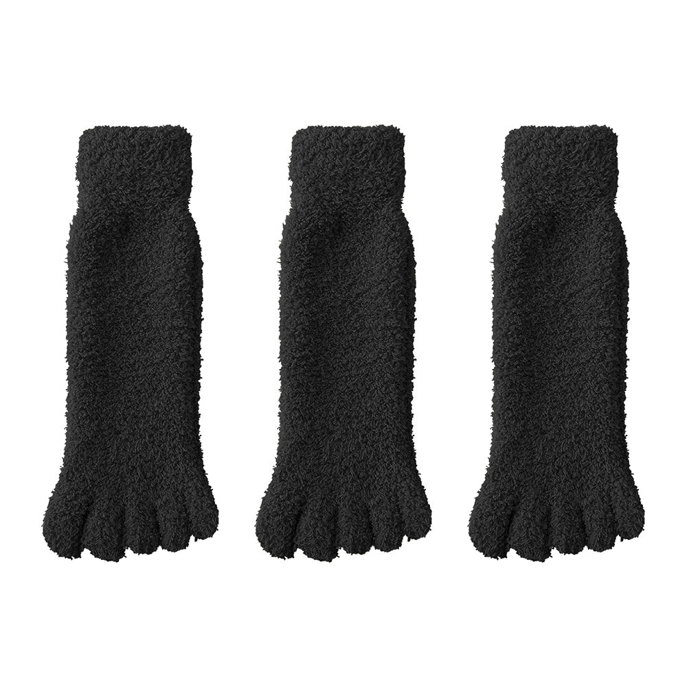 3 Pairs Winter Warm Coral Fleece Five-Toe Socks