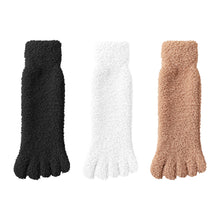 3 Pairs Winter Warm Coral Fleece Five-Toe Socks
