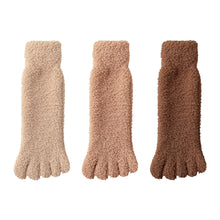 3 Pairs Winter Warm Coral Fleece Five-Toe Socks