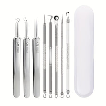 8-Piece Blackhead Remover Kit Stainless Steel Blemish & Acne Extraction Tools