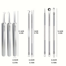 8-Piece Blackhead Remover Kit Stainless Steel Blemish & Acne Extraction Tools