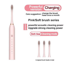 Electric Ultrasonic Toothbrush USB Charging Waterproof Adult Tooth Cleaner