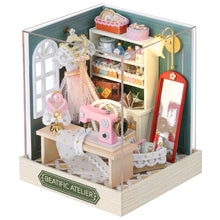 Mini DIY Flower House Handmade 3D Puzzle Assembly Building Toys