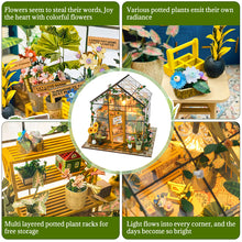 Mini DIY Flower House Handmade 3D Puzzle Assembly Building Toys