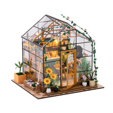 Mini DIY Flower House Handmade 3D Puzzle Assembly Building Toys