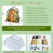 Mini DIY Flower House Handmade 3D Puzzle Assembly Building Toys
