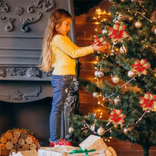 Christmas Glitter Artifical Flower Ornaments