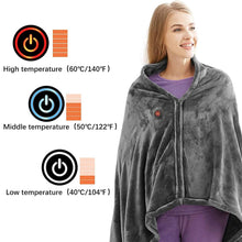 USB Heated Electric Blanket Wearable Single Person Warm Heating Shawl