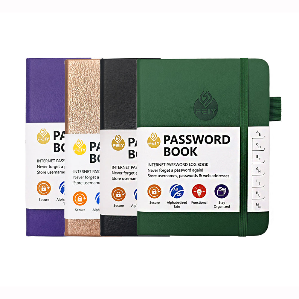 Hardcover Password Keeper Book with Alphabetical Tabs